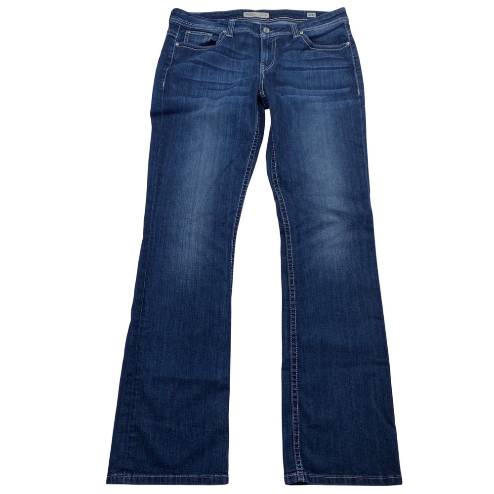 BKE Payton Bootcut Jeans Womens 33XL Dark Wash Stretch Long Inseam (35x35.5)